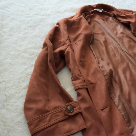 FAUX SUEDE PLUS SIZED JACKET NWT - Picture 4 of 6